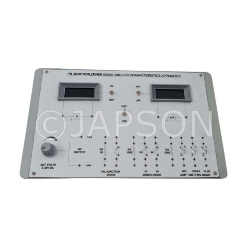 P.N. Junction, Zener Diode and LED Characteristics Apparatus